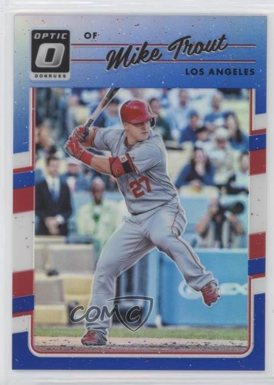 2017 Panini Donruss Optic Blue Prizm 118/149 Mike Trout #107 04tw