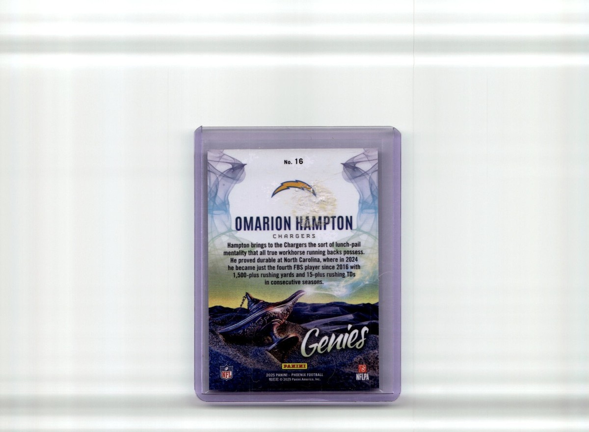 OMARION HAMPTON 2025 Panini Phoenix Genies RC Rookie SSP Case Hit