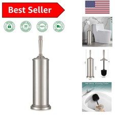 Durable Stainless Steel Toilet Brush Modern Holder - Space Efficient Design