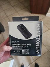 Hampton Bay 3 Speed Universal Ceiling Fan Remote Control Light Dimming Option