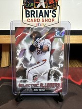 2026 Bowman Chrome Electric Sluggers Mike Trout ES-25 Los Angeles Angels Insert