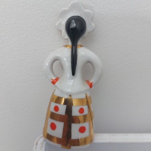 Vintage Sowjetische Porzellan Dulevo Figur Mädchen in Kokoshnik.#1 - Bild 3 von 9