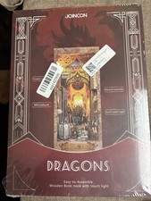 Book Nook Dragons Join Con DIY 3D Wooden Puzzle Kit New Sealed