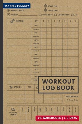 Workout Log Book: Gym Tracker Journal / Fitness Planner Notebook paperback book