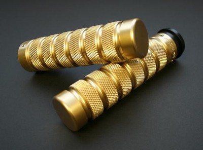 Accutronix Custom Grips - Knurled/Notched Motorcycle Street Bike GR101-KN5