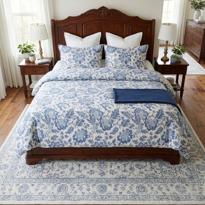 Pottery Barn Marianna Floral  Palampore Medallion Duvet California King Linen