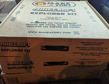 Make-A-Fort Minecraft Explorer 3x Kits 124 Pieces Fort Building Kit Made in USA