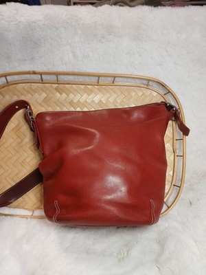 Vintage Y2k Coach Red Small Duffle Sac Convertible Shoulder/Crossbody Bag