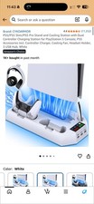 PS5 Stand Cooling Fan,PS5 Controller Charging Station for Sony Playstation5