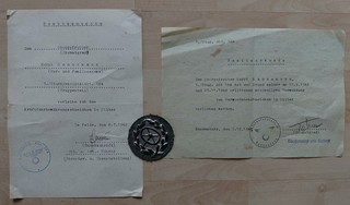 Kraftfahrerbewährungsabzeichen Orden Urkunde Eisernes Kreuz Auszeichnung