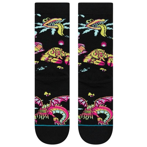 Stance x Rick & Morty Crash Landing Sock Black L New UFO Space Ship - Bild 3 von 8