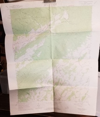 1967 Orig USGS Topo Map Augusta Springs VIRGINIA Quad 7.5' 1:24000 Scouts .b