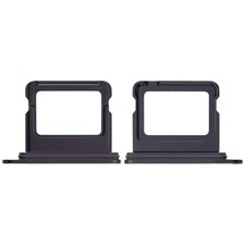 Single Sim Card Tray Compatible With Apple iPhone 16 / 16 Plus Black 