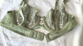 Aubade Paradis Exotique Half Cup Bra mint green NWOT pristine condition 32B