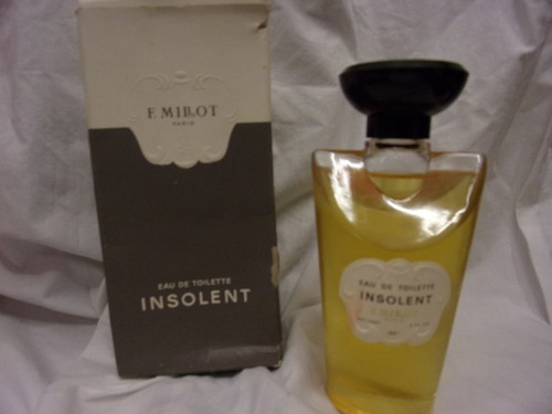 Vintage F. Millot Insolent Eau De Toilette,  Splash 3 Fl Ounces,  In Box Rare