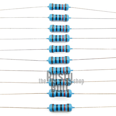 Resistors - 1/2 w (0.5 watt) - 10K ohm - 1% Tolerance - Metal Film - New