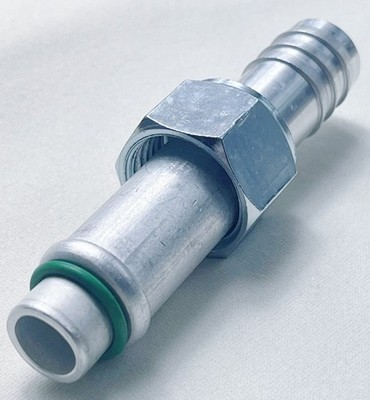 A/C Fitting, Female #10 Nut O-Ring, Straight, Barbed Push On #12 HOSE, 35-11307