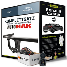 Für RENAULT Captur II Typ HF Anhängerkupplung starr +eSatz 7pol 2020 - jetzt NEU