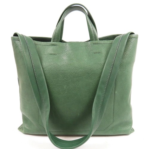 Tsuchiya Kaban Color Diary Tote Bag 2WAY Shoulder Bag Leather Green ...