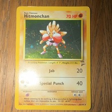 Pokémon Base Set 2 Hitmonchan Holo 8/130 WOTC 2000 Unlimited MP