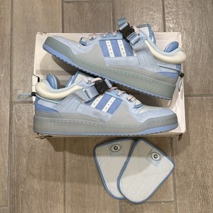 adidas gazelle silver green womens Bad Bunny's blue Adidas Forum Low  Newcop