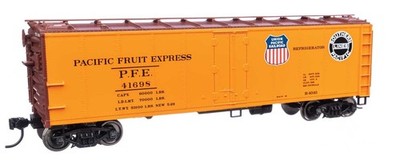 Walthers Mainline HO 41420 Pacific Fruit Express PFE UP SP 40' Steel Reefer
