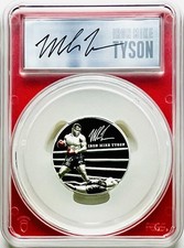 2023 $10 COOK ISLANDS MIKE TYSON 2 OZ SILVER PROOF PCGS PR70 FS ~TYSON SIGNED