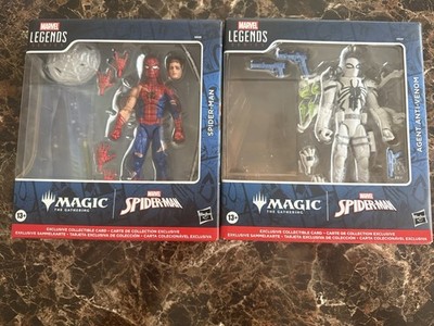 Spider-Man Marvel Legends Magic: The Gathering Spider-Man + Anti-Venom NO CARDS
