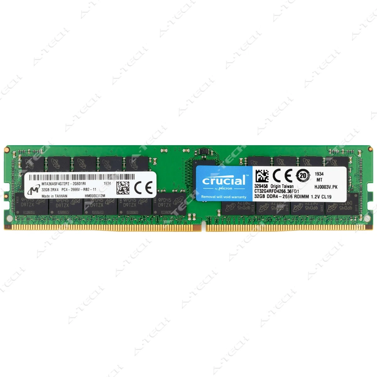 Micron PC4-21300 (DDR4-2666) Bus Speed DDR4 SDRAM Memory (RAM) for