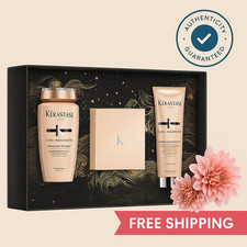 K rastase Curl Manifesto Set 3Pc, for Curly Frizzy Hair, Shampoo Mask Cream