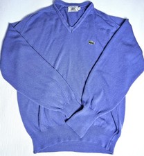 Maglione vintage Lacoste IZOD uomo grande viola made in USA Orlon maglione acrilico