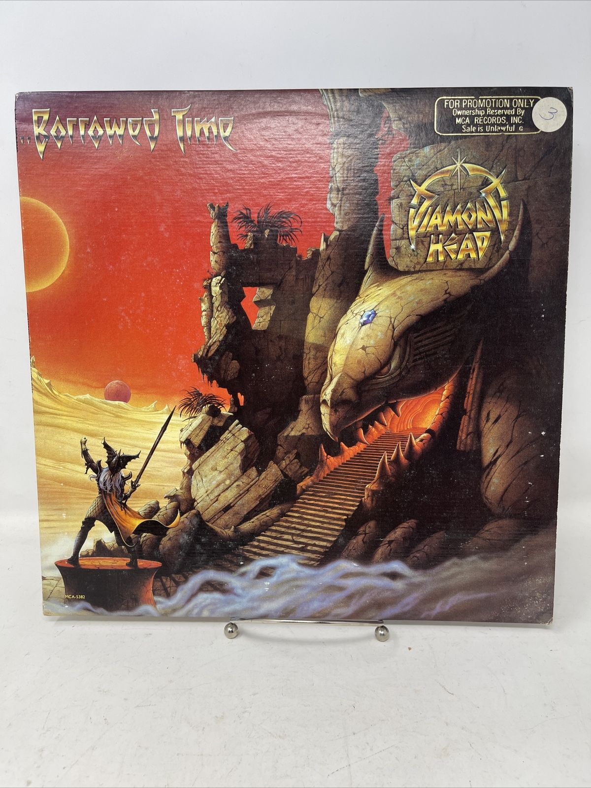 DIAMOND HEAD Borrowed Time LP Gatefold Vinyl 1982 Promo 1st Press RARE