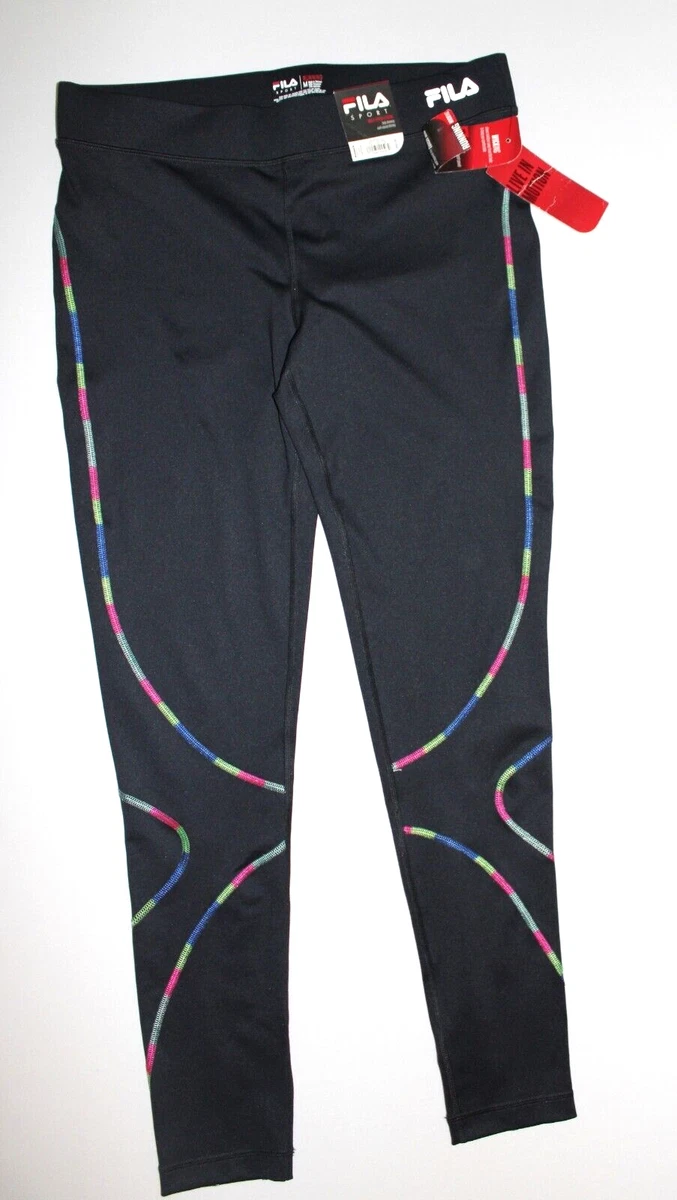 Women's FILA Sport Wicking Multi Stitch Legging Pants Size M Medium