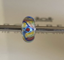 Trollbeads Extremely Rare Multicolor Glass Bead Mini