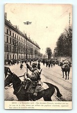 Metz 1918 French Aviators Village Lorraine Children Street Vintage Postcard E4