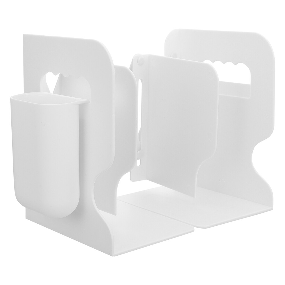 Book Storage Organizer Plastic Bookend Bookends Shelves Stand Office