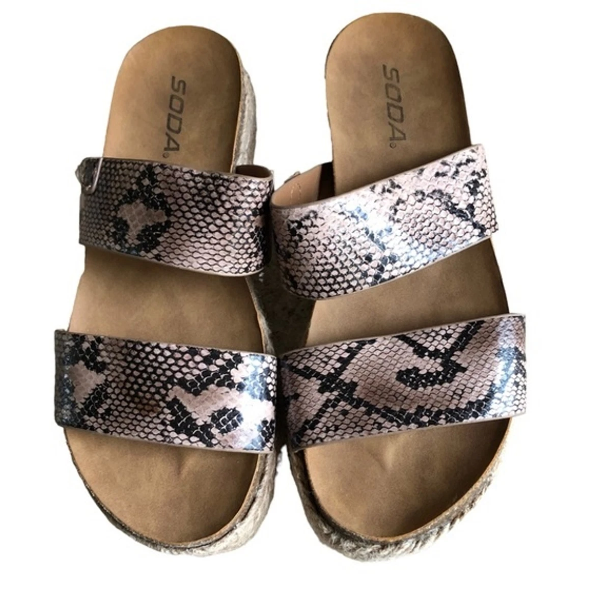 Soda snakeskin espadrilles cheap