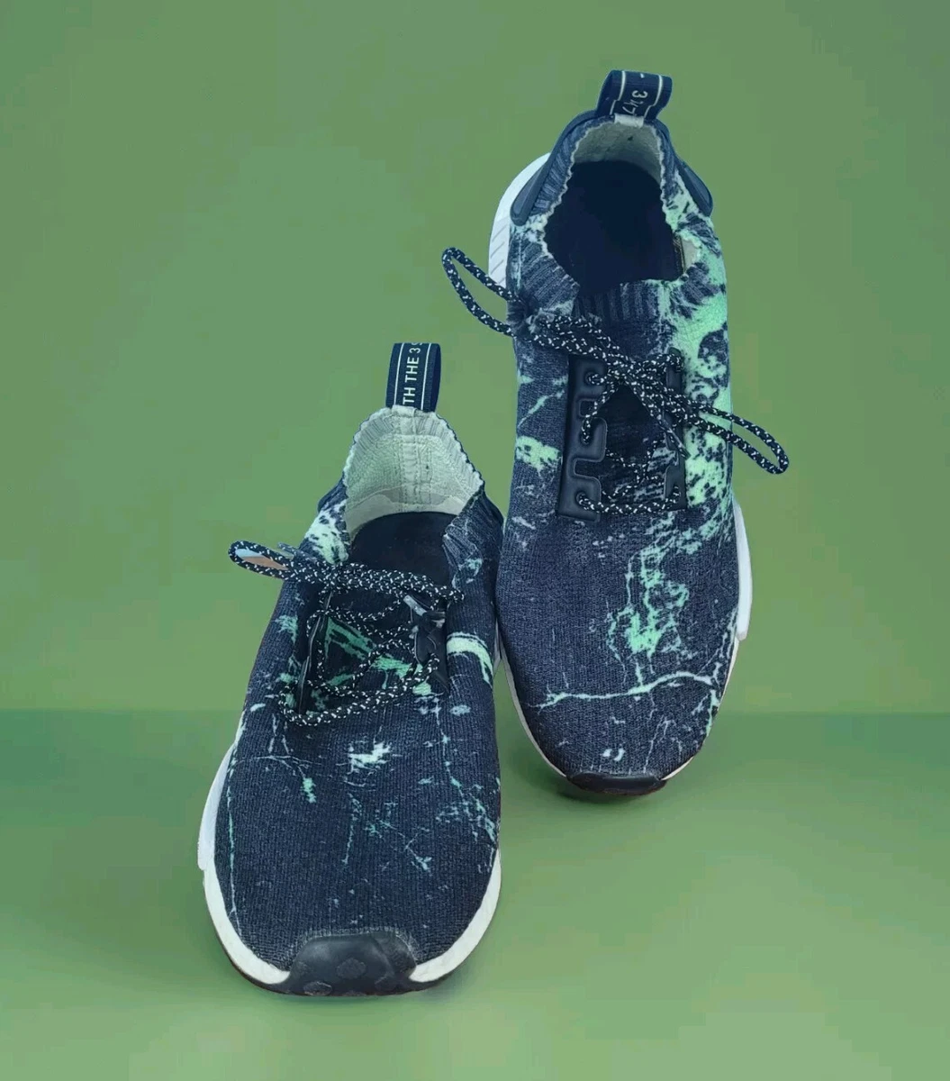 adidas gazelle silver green womens NMD_R1 PK 'Green Marble' main image 1