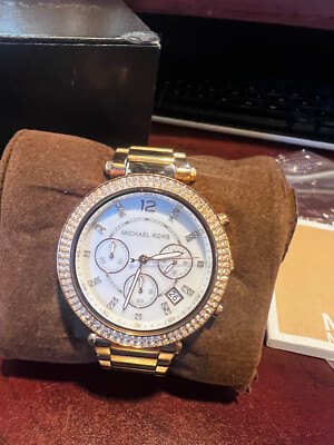 MICHAEL KORS MK5491 PARKER ROSE GOLD TONE CHRONOGRAPH DIAL 