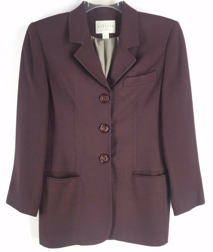 EXPRESS TAILLEUR Women's Burgundy Wool 