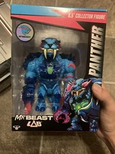 Mr Beast Lab Panther 6.5" Collector Figure OPEN BOX Moose Toys Blue