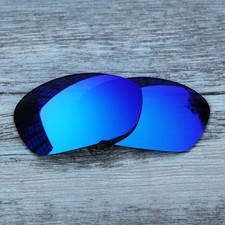 Ice Blue Polarized replacement Lenses For-Oakley Straight Jacket after 2007