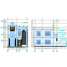 2-Story Townhouse CAD Plans - 8m x 14m Complete Architectural Blueprints!