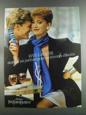 1982 Yves Saint Laurent Rive Gauche Perfume Ad