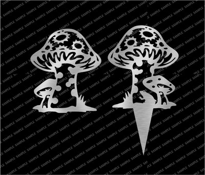 Download DXF CNC Plasma Laser Cut Ready Vector Mushroom Digital Art ...