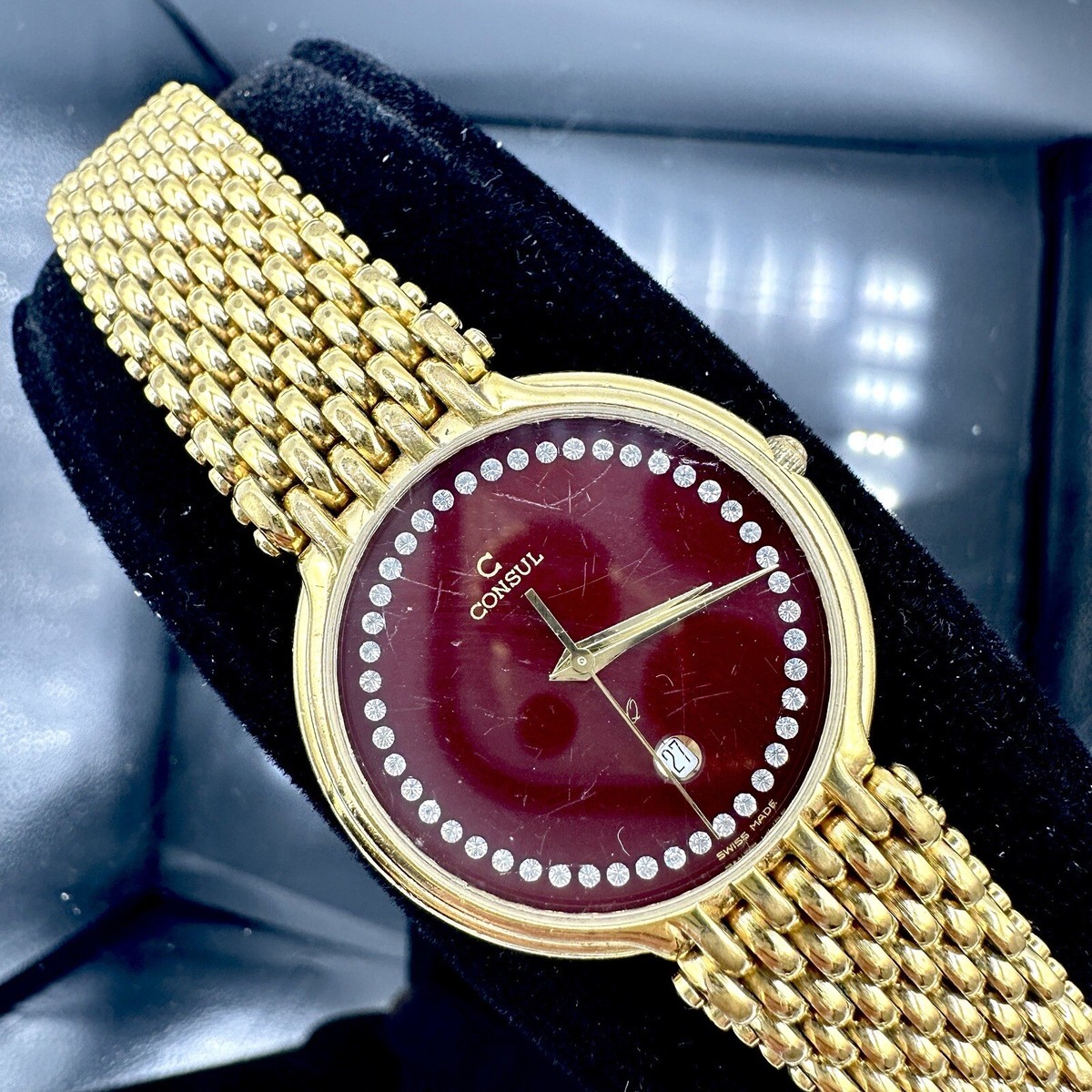 Montre Suisse Consul Valentine - Modèle Bracelet Femme Occasion - Élégance Vintage