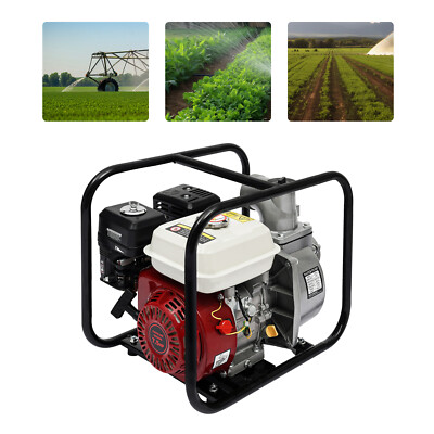 4-Stroke Gasoline Engine Water Pump, 7.5HP Gasoline Powered Water Transfer Pump