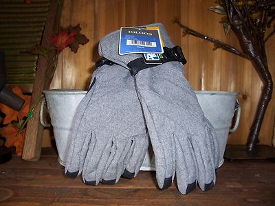 IGLOOS WOMENS SKI GLOVES SIZE LG/XL SOFTSHELL THINSULATE FLEECE LINING TOUCH SEN