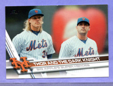 2017 Topps #32 Thor & The Dark Knight   Big Apples Super Heros   Mets