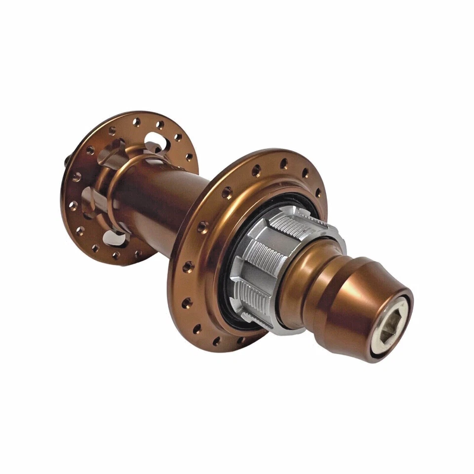 Buje trasero de puente de suciedad SS MTB BMX de una sola velocidad disco de 6 pernos 135 mm 6 trinques BRONCE Foto 3 de 4